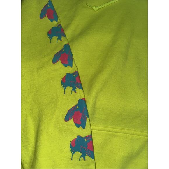 Tyler The Creator Golf Wang Flower Boy Hoodie Neon Green Large 22x27 - Picture 3 of 5